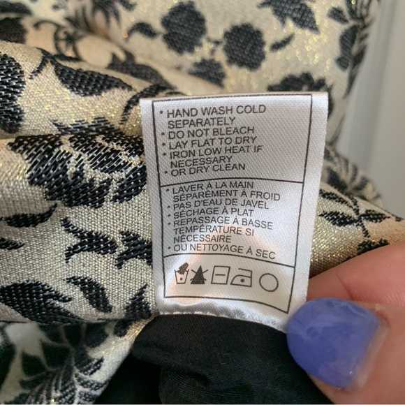 Jack by BB Dakota Sparkling Champagne Floral Cocktail Dress, size 8 - Picture 5 of 9